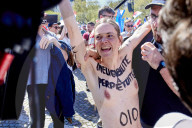 Femen Protest In Paris, France