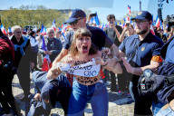 Femen Protest In Paris, France
