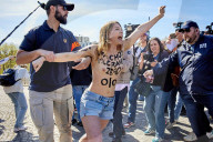 Femen Protest In Paris, France