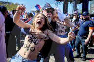 Femen Protest In Paris, France