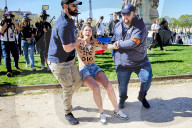 Femen Protest In Paris, France