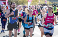 London Landmarks Half Marathon a central London charity fundraiser run that goes through both the City of London and City of Westminster, UK.