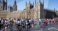 London Landmarks Half Marathon a central London charity fundraiser run that goes through both the City of London and City of Westminster, UK.