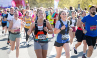 London Landmarks Half Marathon a central London charity fundraiser run that goes through both the City of London and City of Westminster, UK.