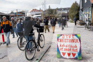 Anniversary Of The Closure Of Pusher Street In Christiania, Copenhagen, Denmark.