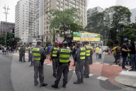 Demonstration Against Former Brazilian President Jair Bolsonaro's Judicial Process In Sao Paolo