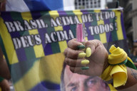 Demonstration Against Former Brazilian President Jair Bolsonaro's Judicial Process In Sao Paolo