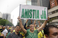 Demonstration Against Former Brazilian President Jair Bolsonaro's Judicial Process In Sao Paolo