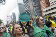 Demonstration Against Former Brazilian President Jair Bolsonaro's Judicial Process In Sao Paolo