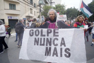 Demonstrators Take Part In The Walk Of Silence March, In Memory Of Victims Of 1964-1985 Brazil's Military Dictatorship In Sao Paulo