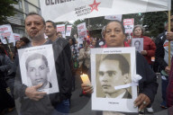 Demonstrators Take Part In The Walk Of Silence March, In Memory Of Victims Of 1964-1985 Brazil's Military Dictatorship In Sao Paulo