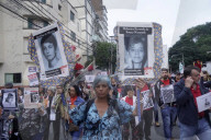 Demonstrators Take Part In The Walk Of Silence March, In Memory Of Victims Of 1964-1985 Brazil's Military Dictatorship In Sao Paulo