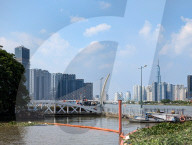 Saigon River In Ho Chi Minh City