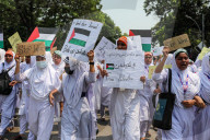 Bangladeshi People Join Global Strike In Solidarity With Palestine 