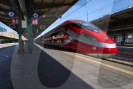 Trenitalia Trains At Bari Central Station In Southern Italy