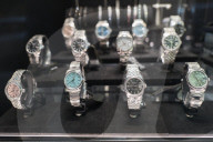 Luxury Rolex Watches Displayed In High-End Jewelry Store Window