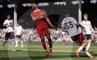 Premier League match between Fulham and Liverpool at Craven Cottage in London, UK.