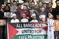 Protest Against Condemning Israel's Brutal Attacks On Palestinians In Gaza, In Dhaka. 