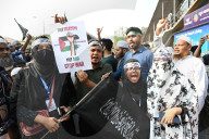 Protest Against Condemning Israel's Brutal Attacks On Palestinians In Gaza, In Dhaka. 