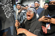 Protest Against Condemning Israel's Brutal Attacks On Palestinians In Gaza, In Dhaka. 