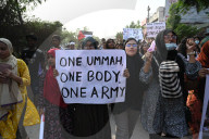 Protest Against Condemning Israel's Brutal Attacks On Palestinians In Gaza, In Dhaka. 