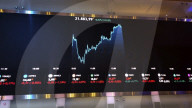 An Electronic Board Displays Information On Recent Fluctuations Of Market Indices At The B3 Stock Exchange In Sao Paulo