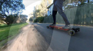 Performance electric skateboard inspired by F-1