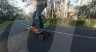 Performance electric skateboard inspired by F-1