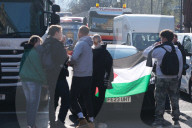 Pro-Palestine Activists From Youth Demand Block A Road In Angel, London