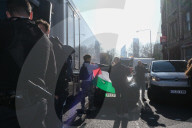 Pro-Palestine Activists From Youth Demand Block A Road In Angel, London