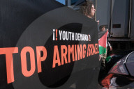 Pro-Palestine Activists From Youth Demand Block A Road In Angel, London