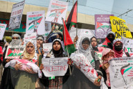 Protest In Dhaka Against Israeli Attack On Palestinians 