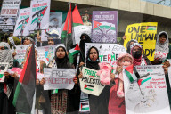 Protest In Dhaka Against Israeli Attack On Palestinians 