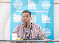 Daniel Kebede, general secretary of the National Education Union speaks at Mander Hall, NEU Headquarters, London,UK. 