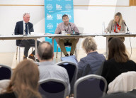 Daniel Kebede, general secretary of the National Education Union speaks at Mander Hall, NEU Headquarters, London,UK. 