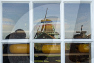 Traditional Dutch Windmills Of The Zaanse Schans Open Air Museum