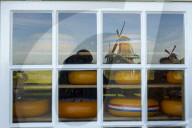 Traditional Dutch Windmills Of The Zaanse Schans Open Air Museum