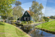 Traditional Dutch Windmills Of The Zaanse Schans Open Air Museum