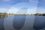 Traditional Dutch Windmills Of The Zaanse Schans Open Air Museum