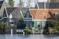 Traditional Dutch Windmills Of The Zaanse Schans Open Air Museum