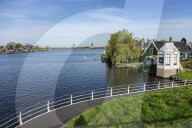 Traditional Dutch Windmills Of The Zaanse Schans Open Air Museum