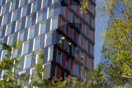 Technicians On High-Rise In Stockholm
