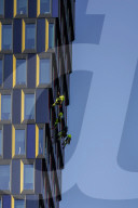Technicians On High-Rise In Stockholm