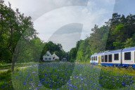 Bavarian Countryside Railway Station St. Ottilien 