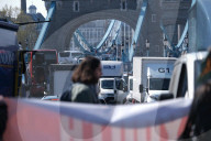 Pro-Palestine Group Youth Demand Blocks Road Leading To Tower Bridge In London On 8 April 2025