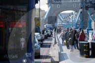 Pro-Palestine Group Youth Demand Blocks Road Leading To Tower Bridge In London On 8 April 2025