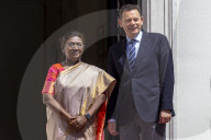 Indian President Droupadi Murmu Meets Portuguese PM Luis Montenegro In Lisbon
