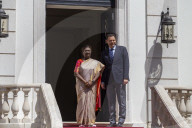 Indian President Droupadi Murmu Meets Portuguese PM Luis Montenegro In Lisbon