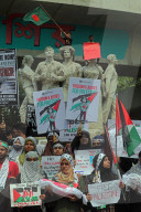Protest Against Israeli In Dhaka