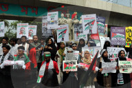 Protest Against Israeli In Dhaka